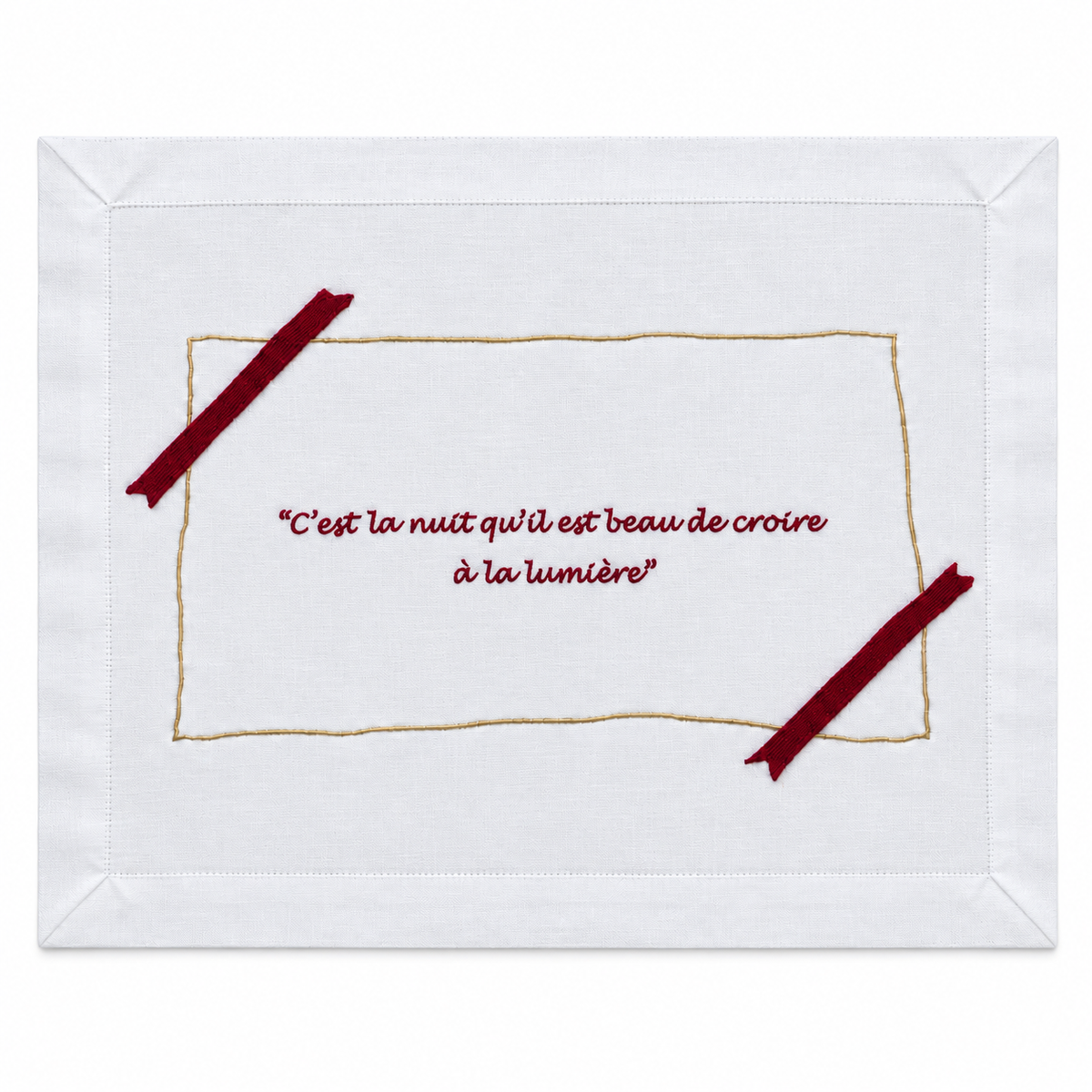 Ensemble 4 sets de Table Collection Cyrano Rouge