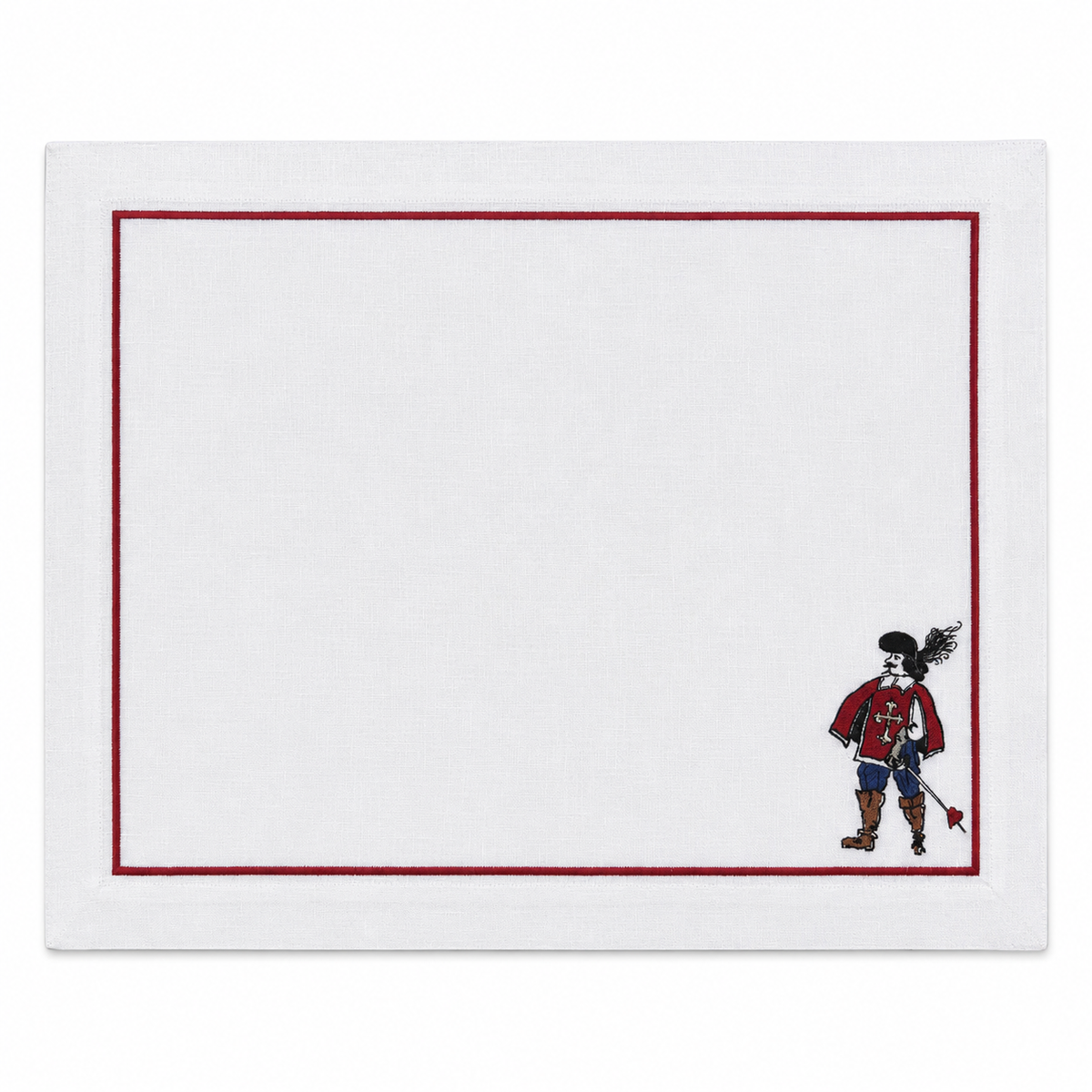 Ensemble 4 sets de Table Collection Musketeer Rouge