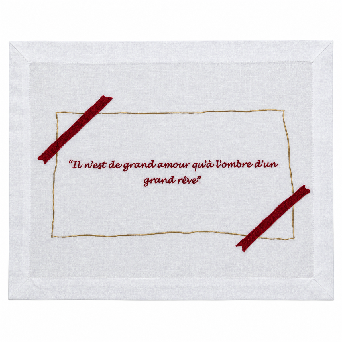 Ensemble 4 sets de Table Collection Cyrano Rouge