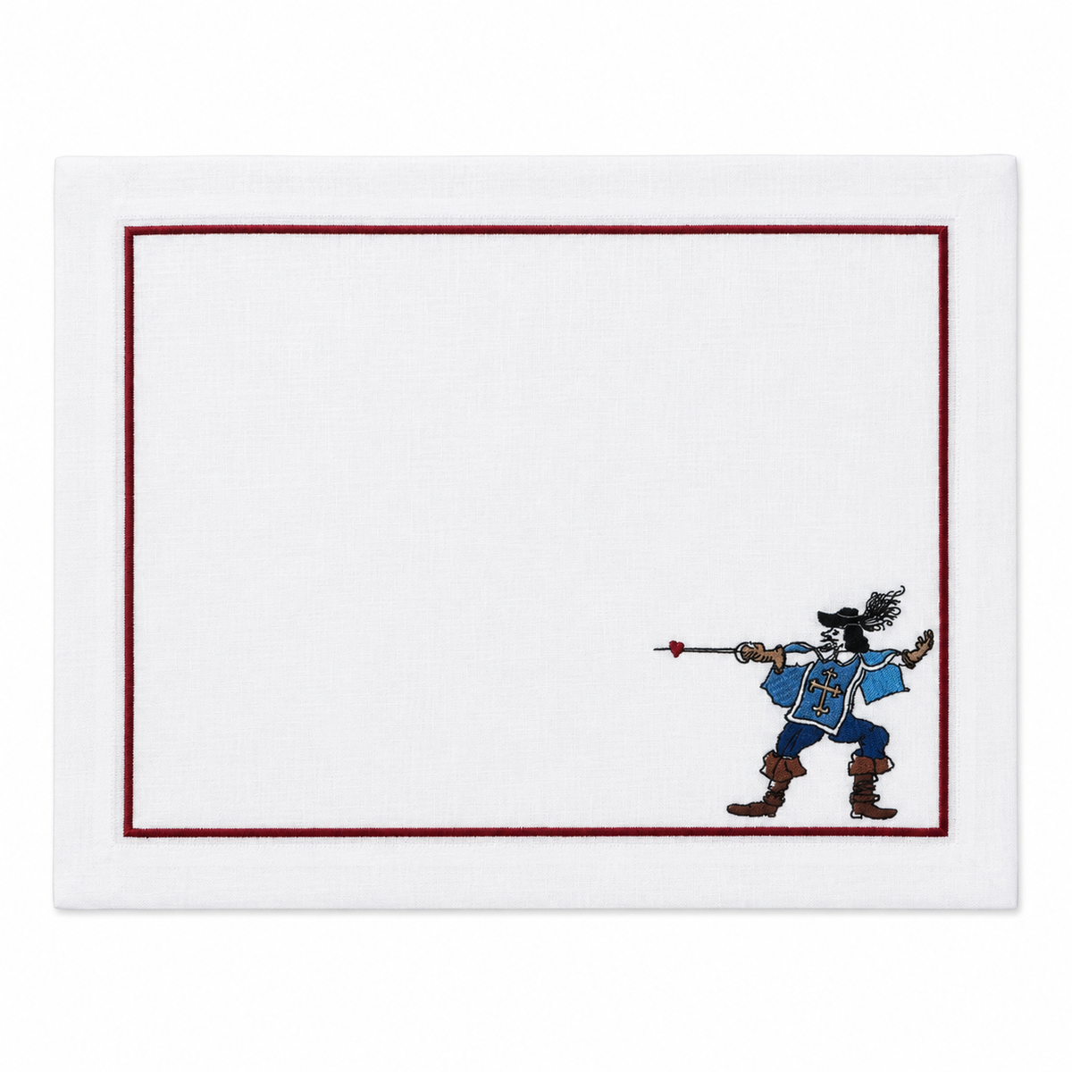 Ensemble 4 sets de Table Collection Musketeer Rouge