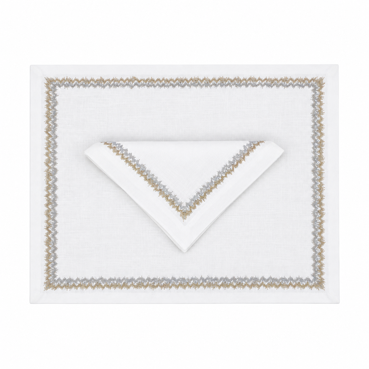 Ensemble 4 sets de table Collection Dream Gold/Silver