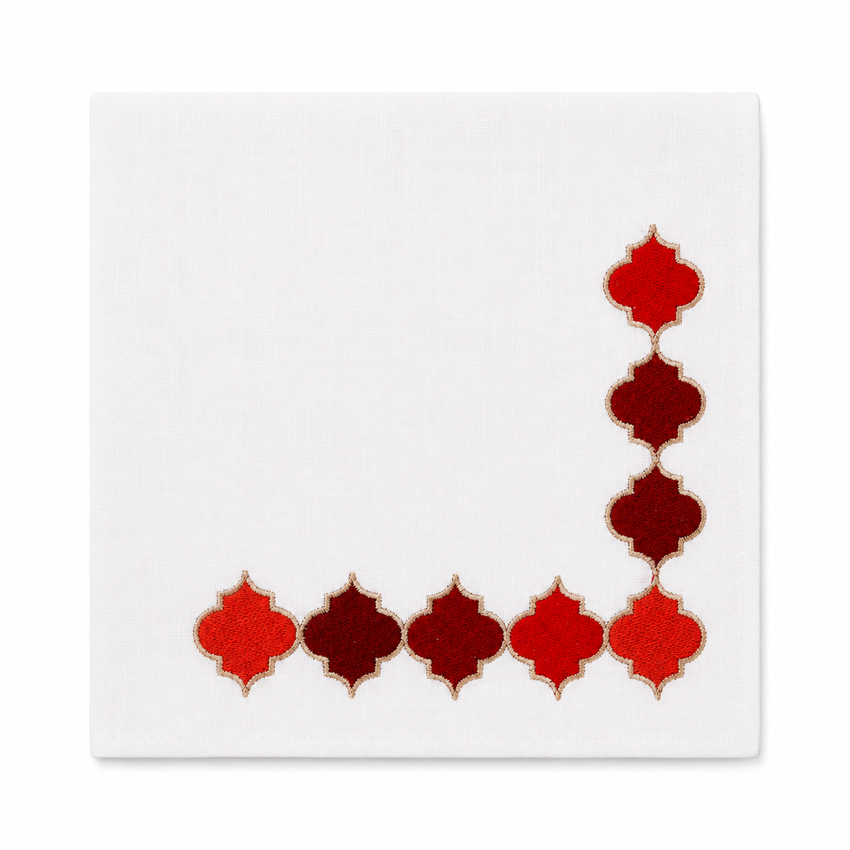erplain_file_id:1691153 - Ensemble 4 serviettes de table Collection Flush Royal Rouge