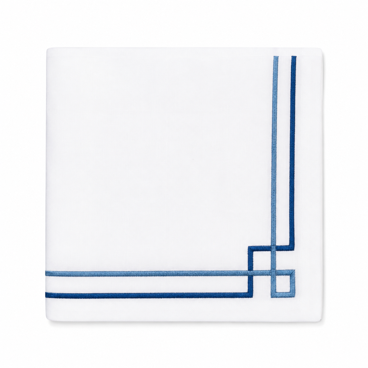 Ensemble 4 serviettes de table Collection Linear Bleu