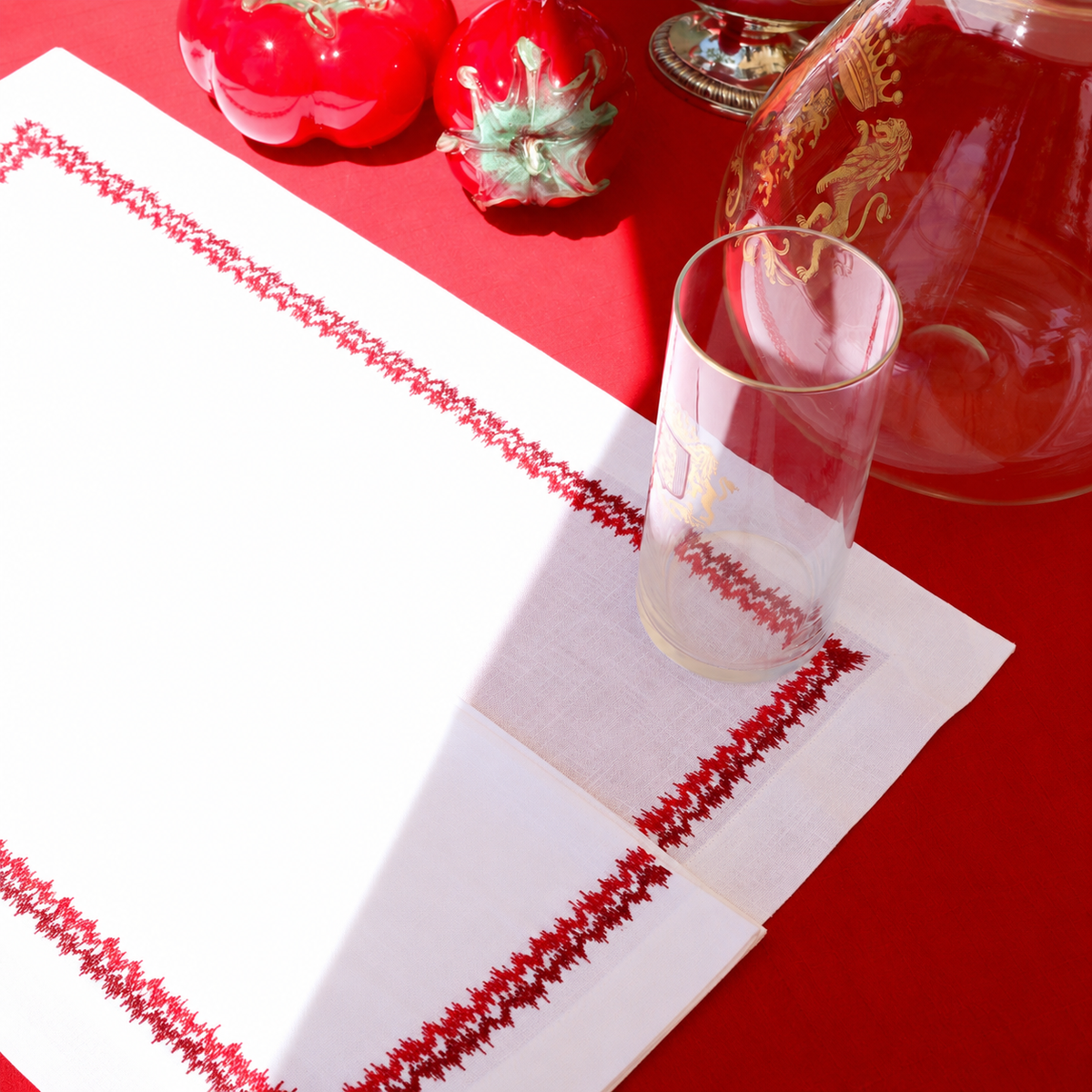 Ensemble 4 sets de table Collection Dream Rouge