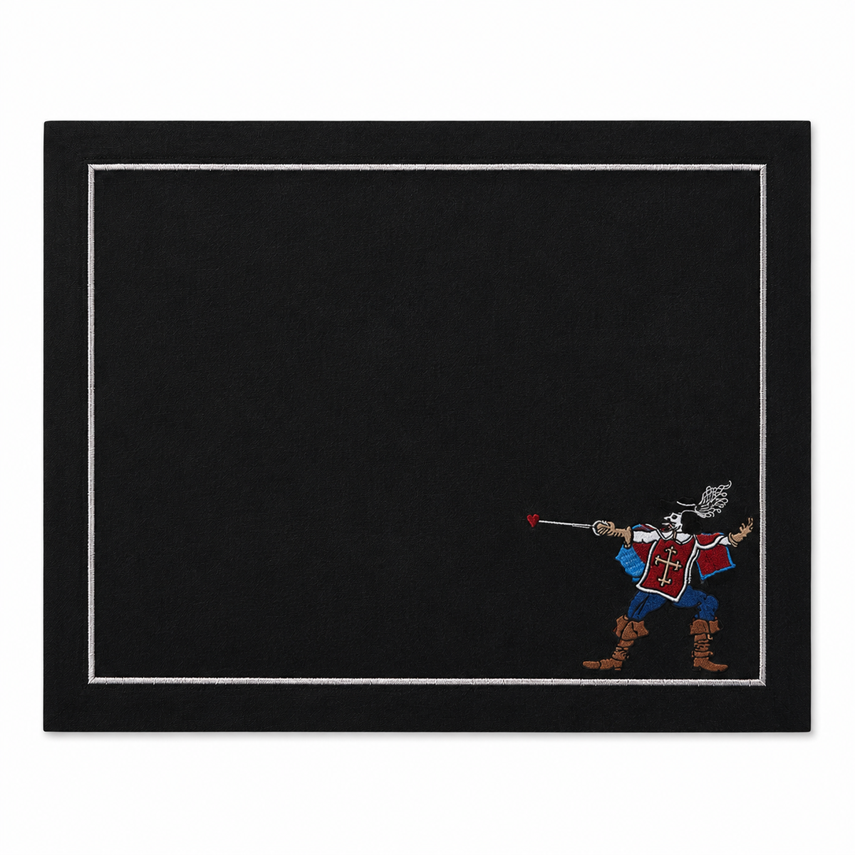 Ensemble 4 sets de Table Collection Musketeer Noir