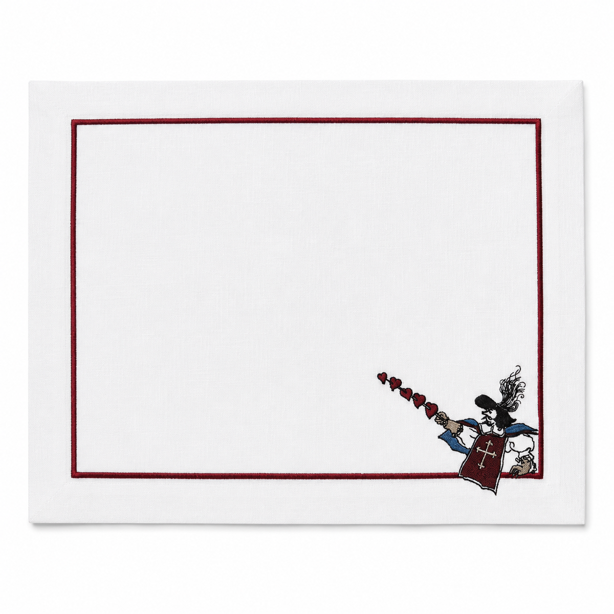 Ensemble 4 sets de Table Collection Musketeer Rouge