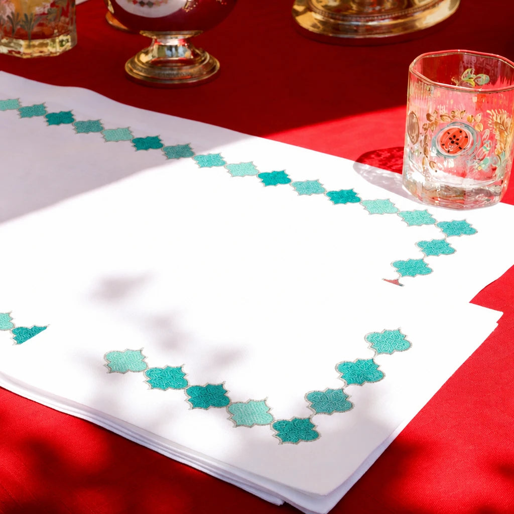 Ensemble 4 serviettes de table Collection Royal Green