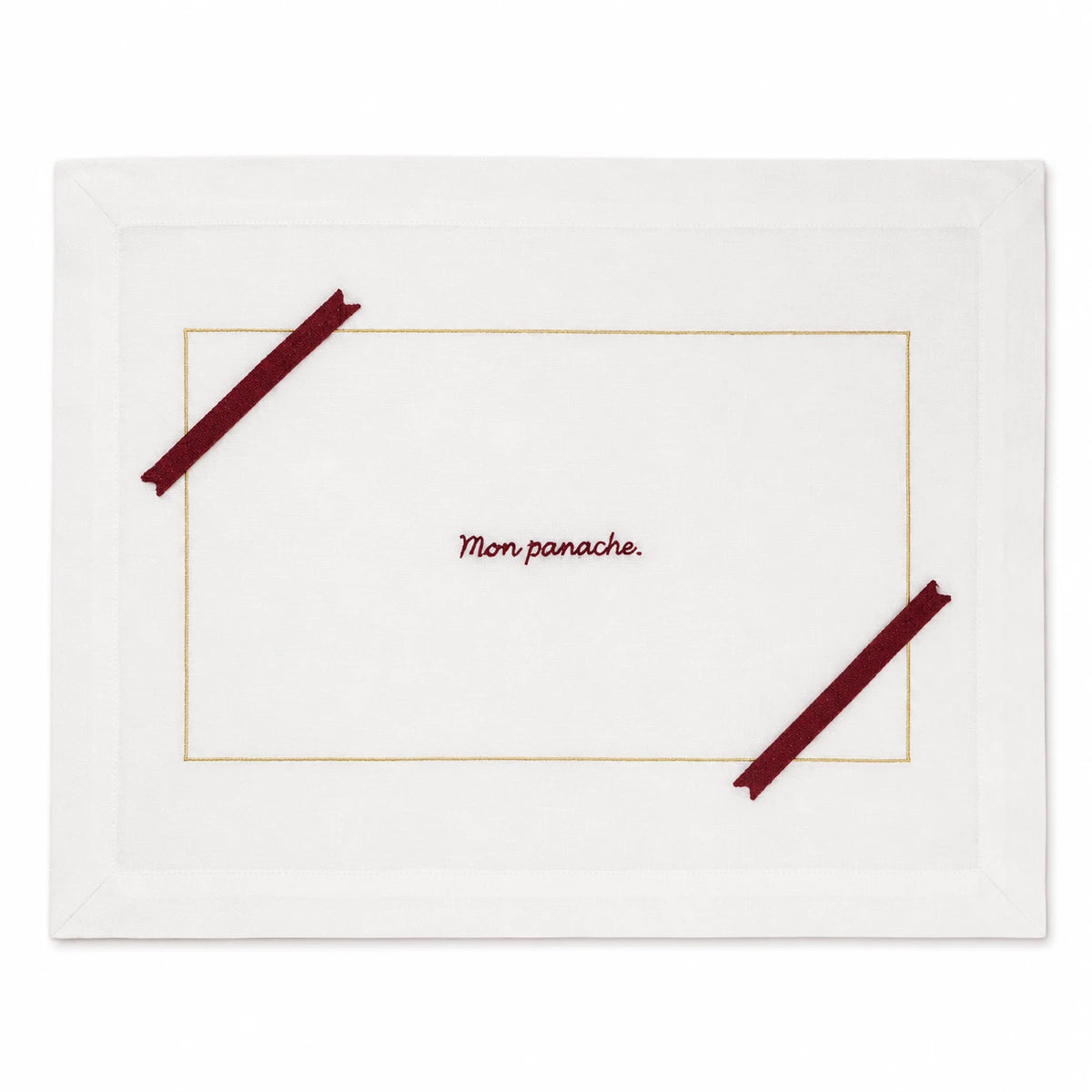 Ensemble 4 sets de Table Collection Cyrano Panache Rouge