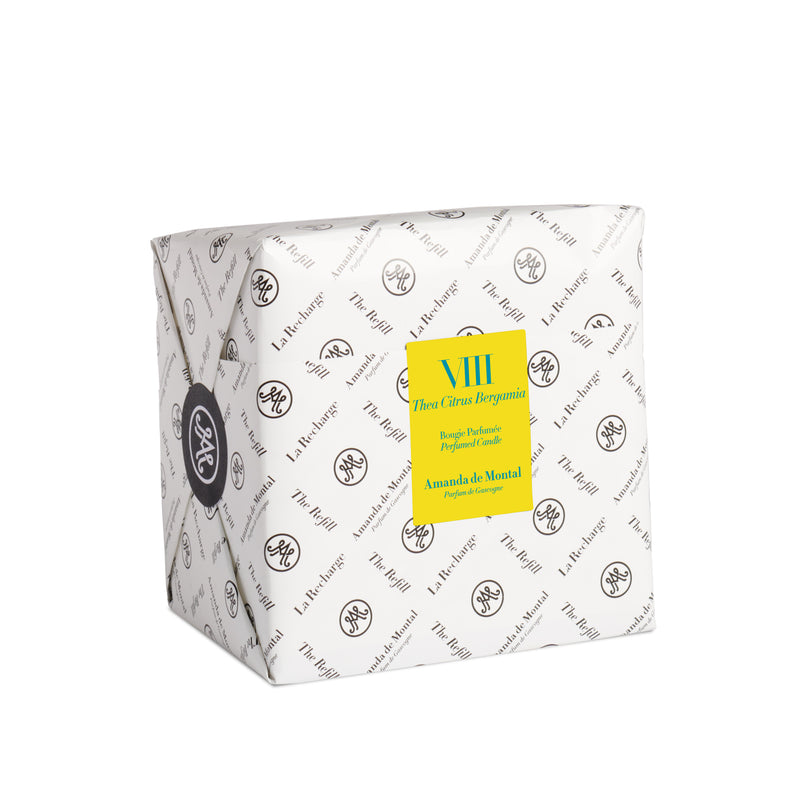 VIII THEA CITRUS  Scented Candle  Indoor / Outdoor 4  wicks 1.4kg - Terre Cuite SILVER